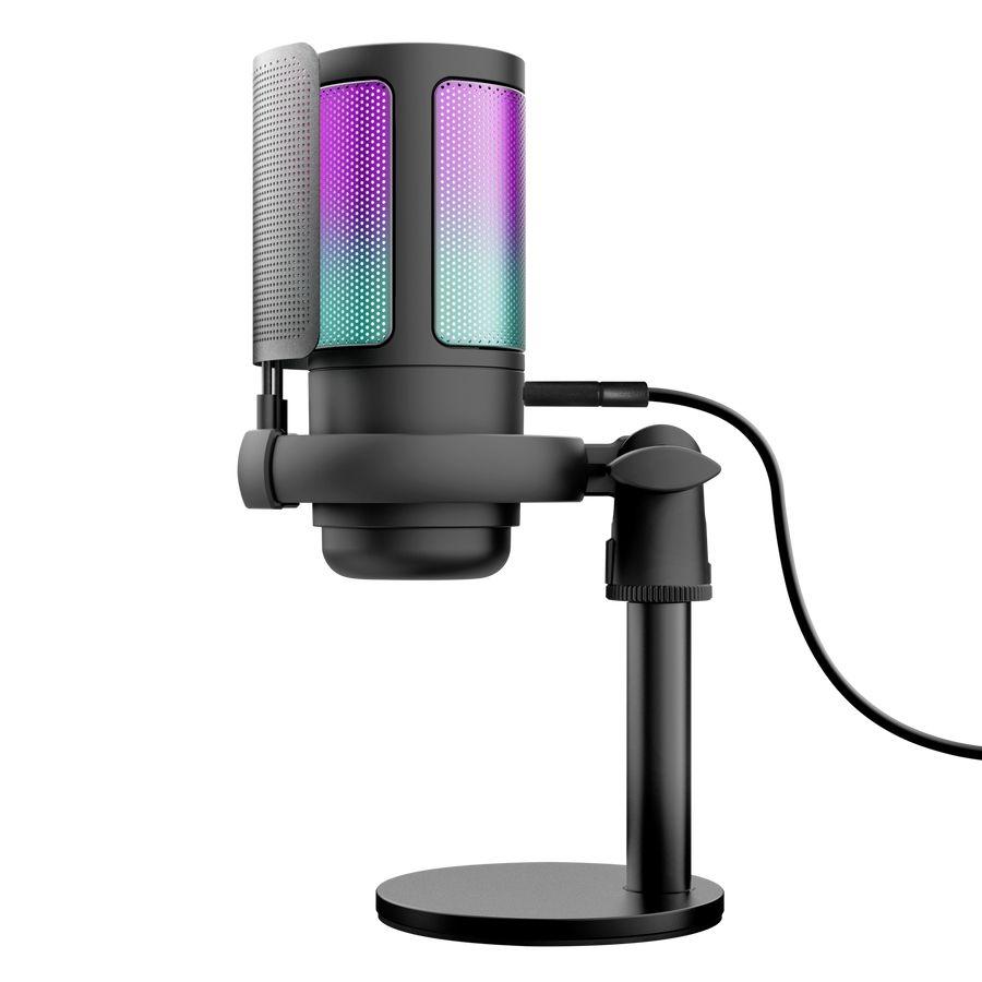 Microfone Gaming TRUST GAMING GXT 238 Auron (Microfone de podcast - Com fios - USB - Preto)