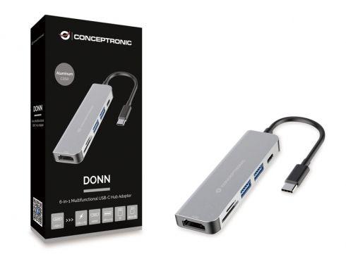 Dock USB-C CONCEPTRONIC DONN02G (0,115 m - Alumínio) — miniatura 2