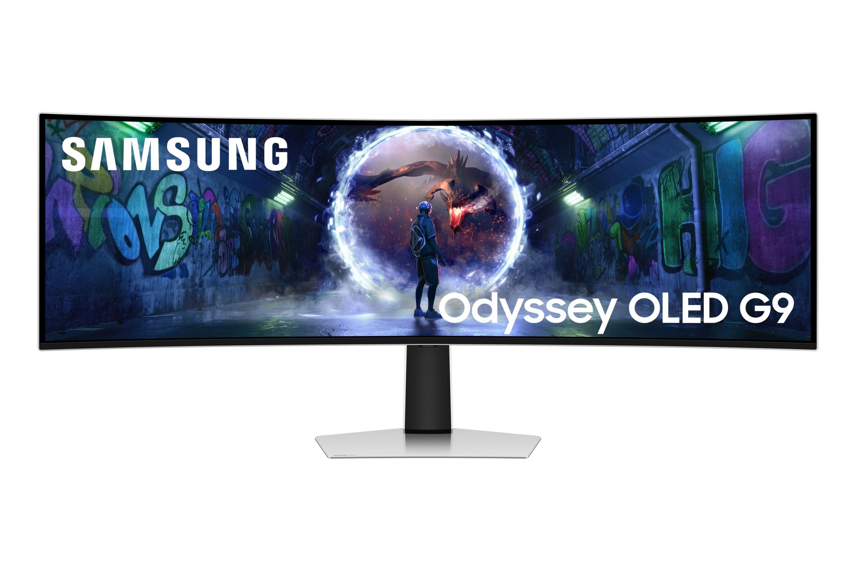 Monitor SAMSUNG Odyssey G9 G93SD (49" - OLED - 240 Hz - Prateado)