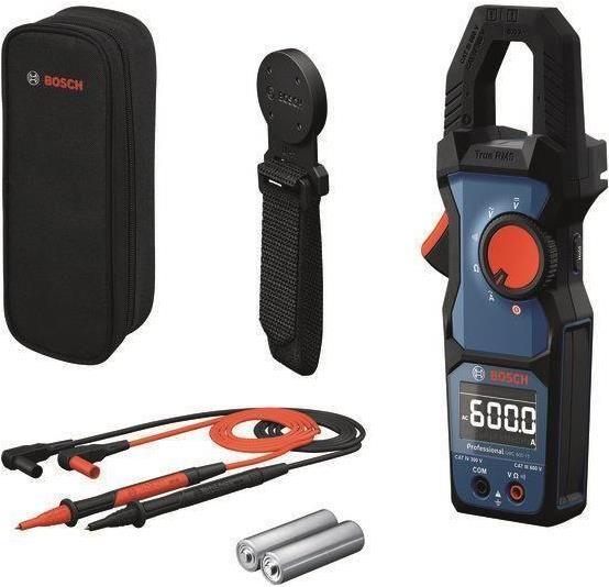 Pinça Amperimétrica BOSCH GMC 600-15 Professional (600 A - Kit com MH1)