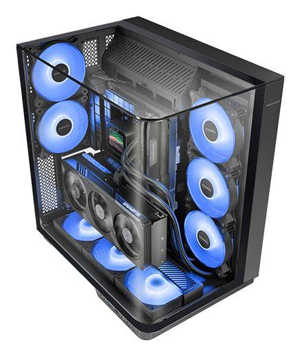 Caixa ATX MARS GAMING MC-INFINIO (ATX, micro-ATX, Mini-ITX - Torre - ATX, Mini-ITX, micro-ATX - Preto) — miniatura 2