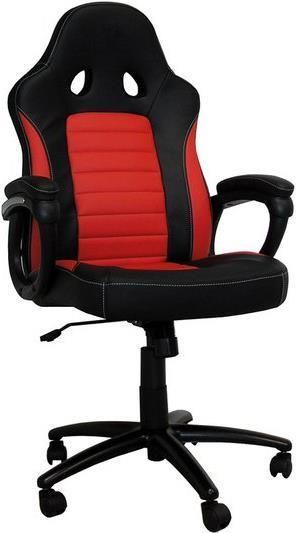 Cadeira Gaming LC-POWER CL-RC-BR (150 kg - 54 cm - Sim, com mecanismo de bloqueio - Preto/Vermelho)