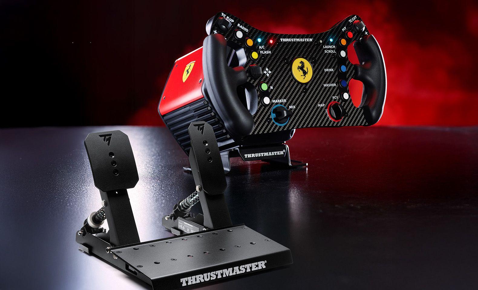 Volante e Pedais THRUSTMASTER T818 Ferrari 488 GT3 DD FF (PC - Com fios - Preto e Vermelho), miniatura 10