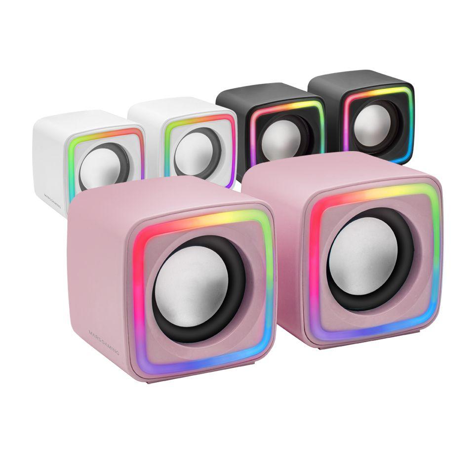 Colunas MARS GAMING MSCUBEP (Com fios - 8 W - Rosa), miniatura 5