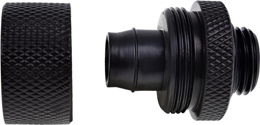 União de Compressão ALPHACOOL Eiszapfen 17232 (G1/4" macho - 16/10 mm - Preto)