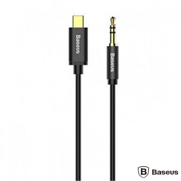 Cabo de Áudio BASEUS Yiven M01 (1,2 m - USB C - 3.5mm - Preto) — miniatura 2