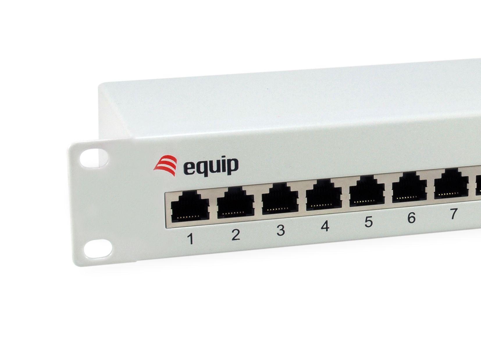 Painel de Patch EQUIP 208014 (12 Portas - RJ-45 Cat6 - 1U - 10" - Cinzento), miniatura 2