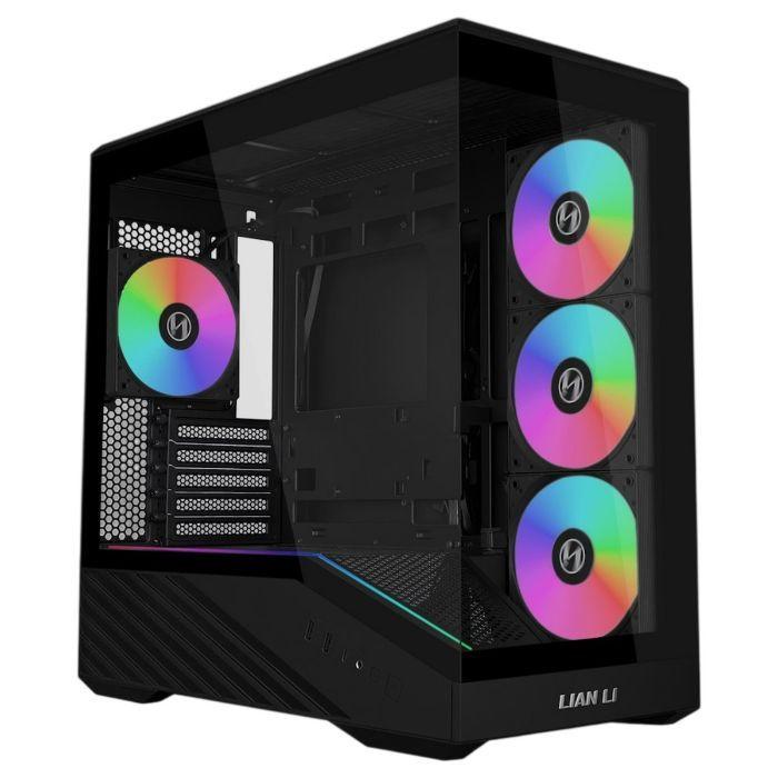 Caixa PC LIAN LI VECTOR V100R MINI (Micro ATX, Mini-ITX - 2,5" - Plástico, Aço, Vidro temperado - Preto) — miniatura 2