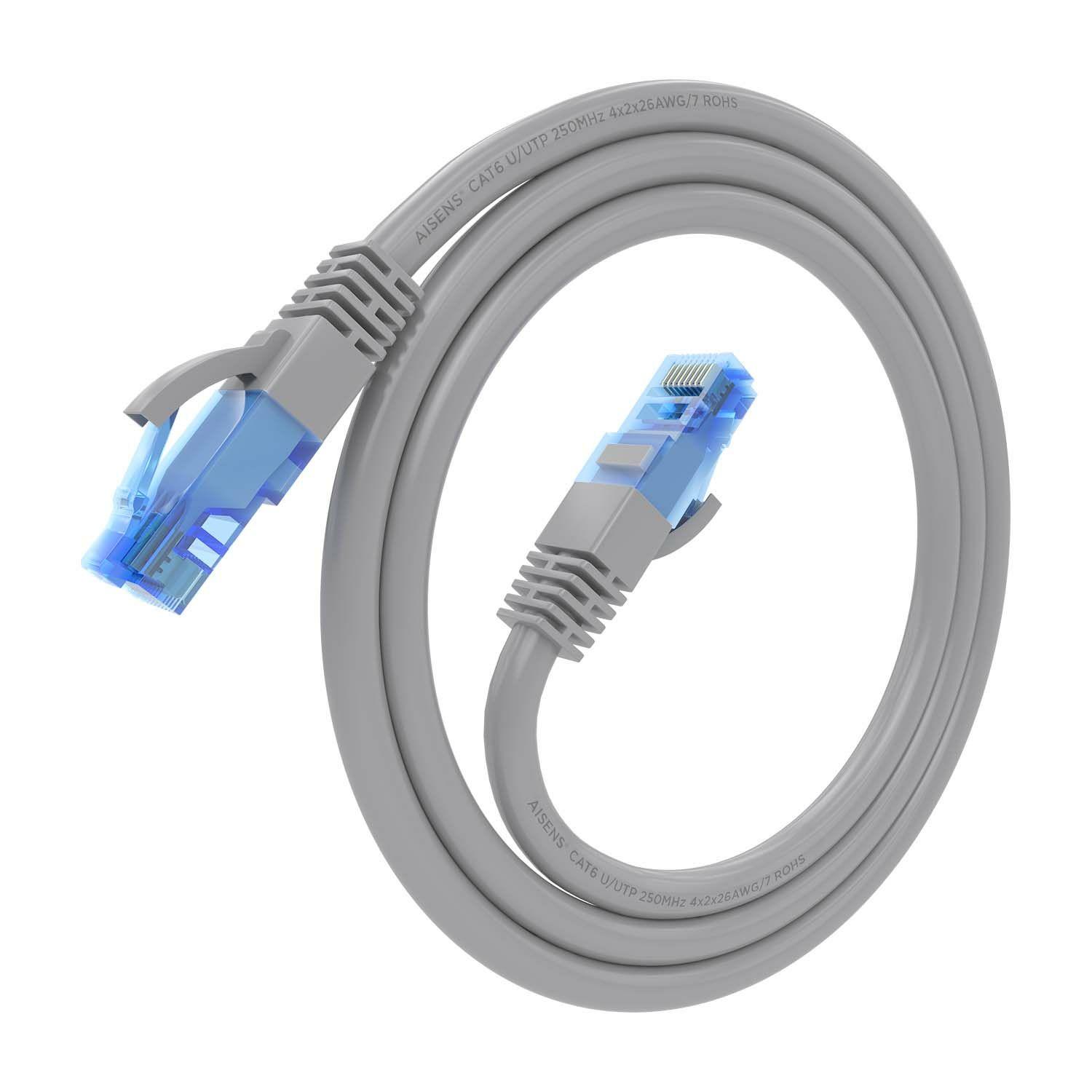 Cabo de Rede RJ45 AISENS A135-0773 (0,5 m - Cat6 - RJ-45 - Cinzento), miniatura 2