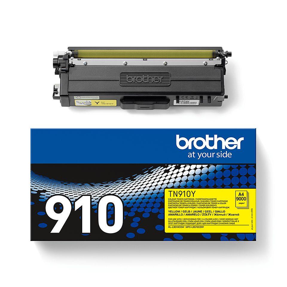 Toner BROTHER TN-910Y (9000 páginas - Amarelo), miniatura 4