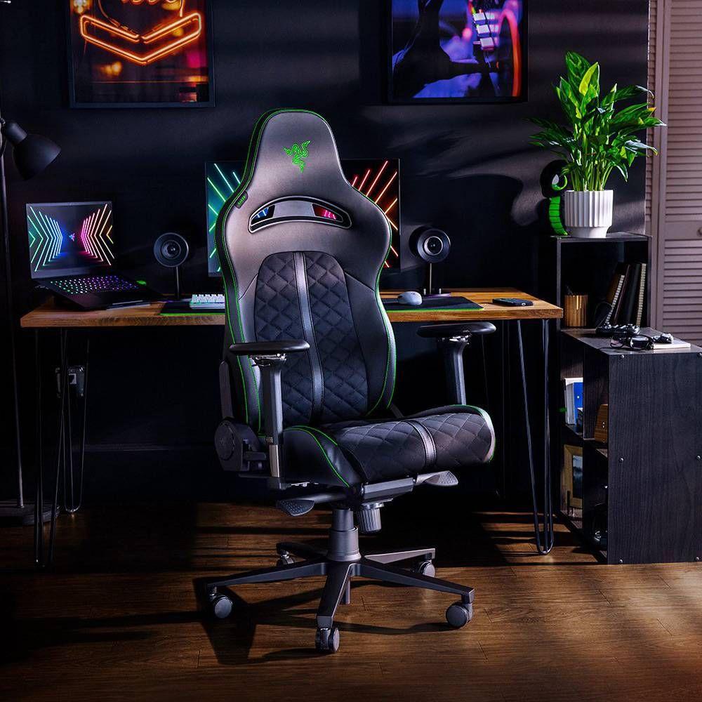 Cadeira Gaming RAZER Enki (136 kg - 138 cm - Verde, Preto - Preto e Verde), miniatura 3