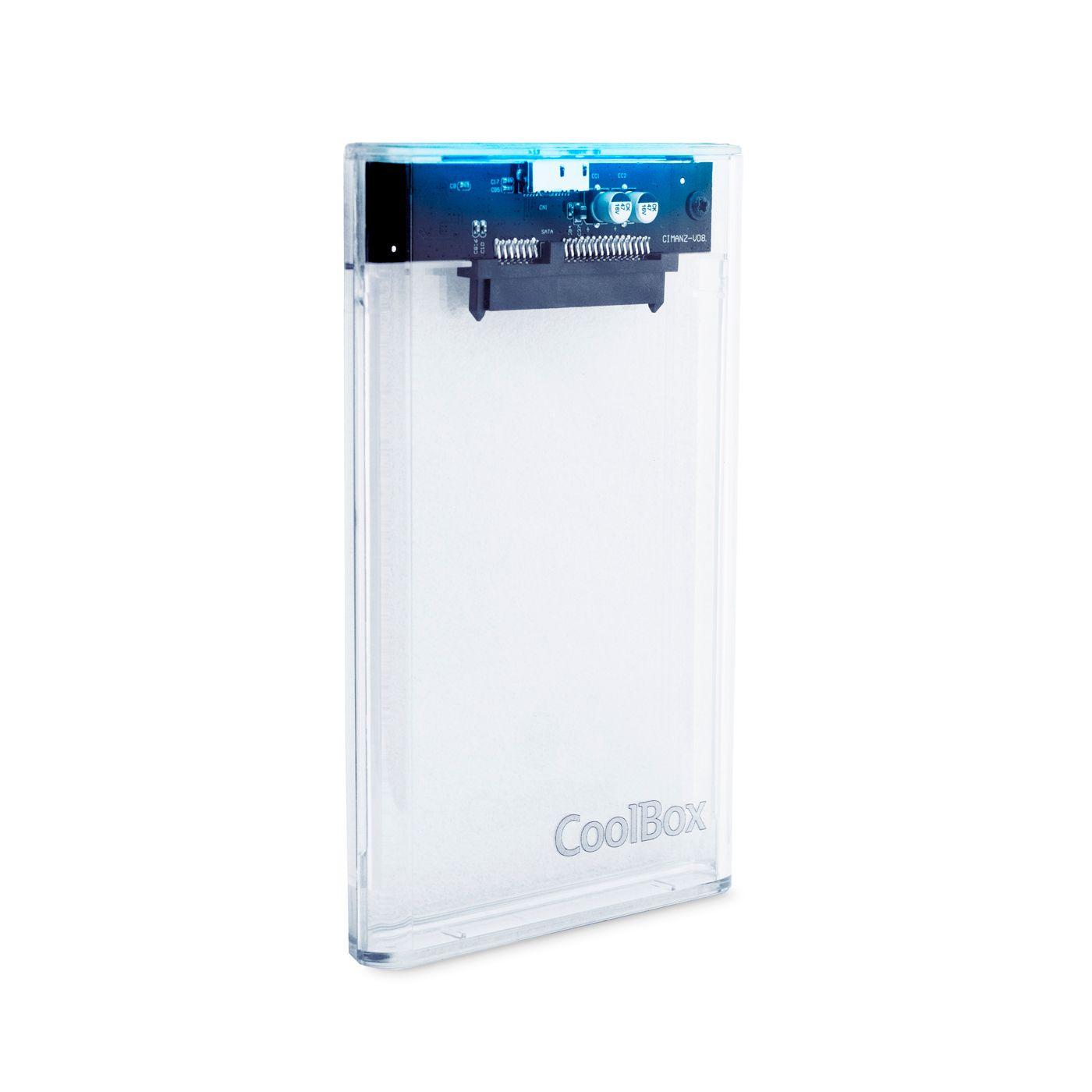 Caixa Externa para Discos COOLBOX COO-SCT-2533 (2 TB - 2,5" - SATA - Transparente)