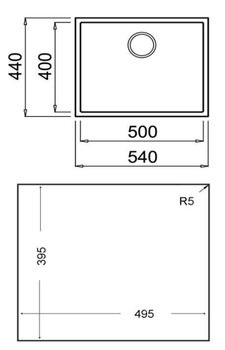 Lava-Loiça Sob Tampo TEKA Square 50.40 TG (Tegranito - Branco Ártico), miniatura 4