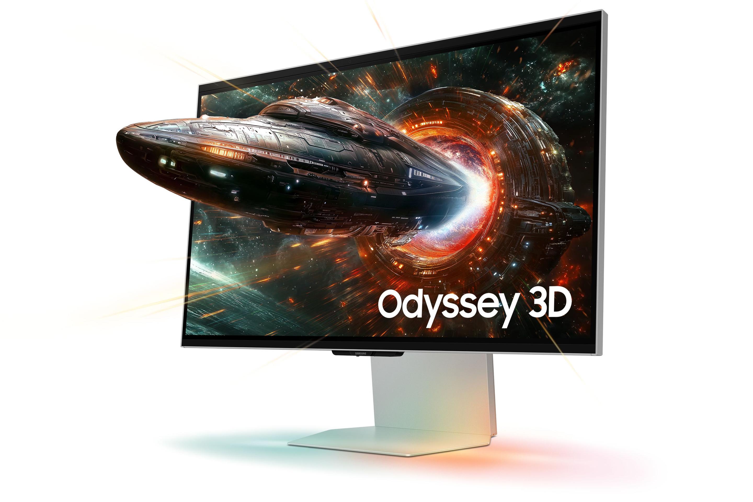 Monitor SAMSUNG Odyssey 3D G90XF (27" - IPS - 165 Hz - Prateado)