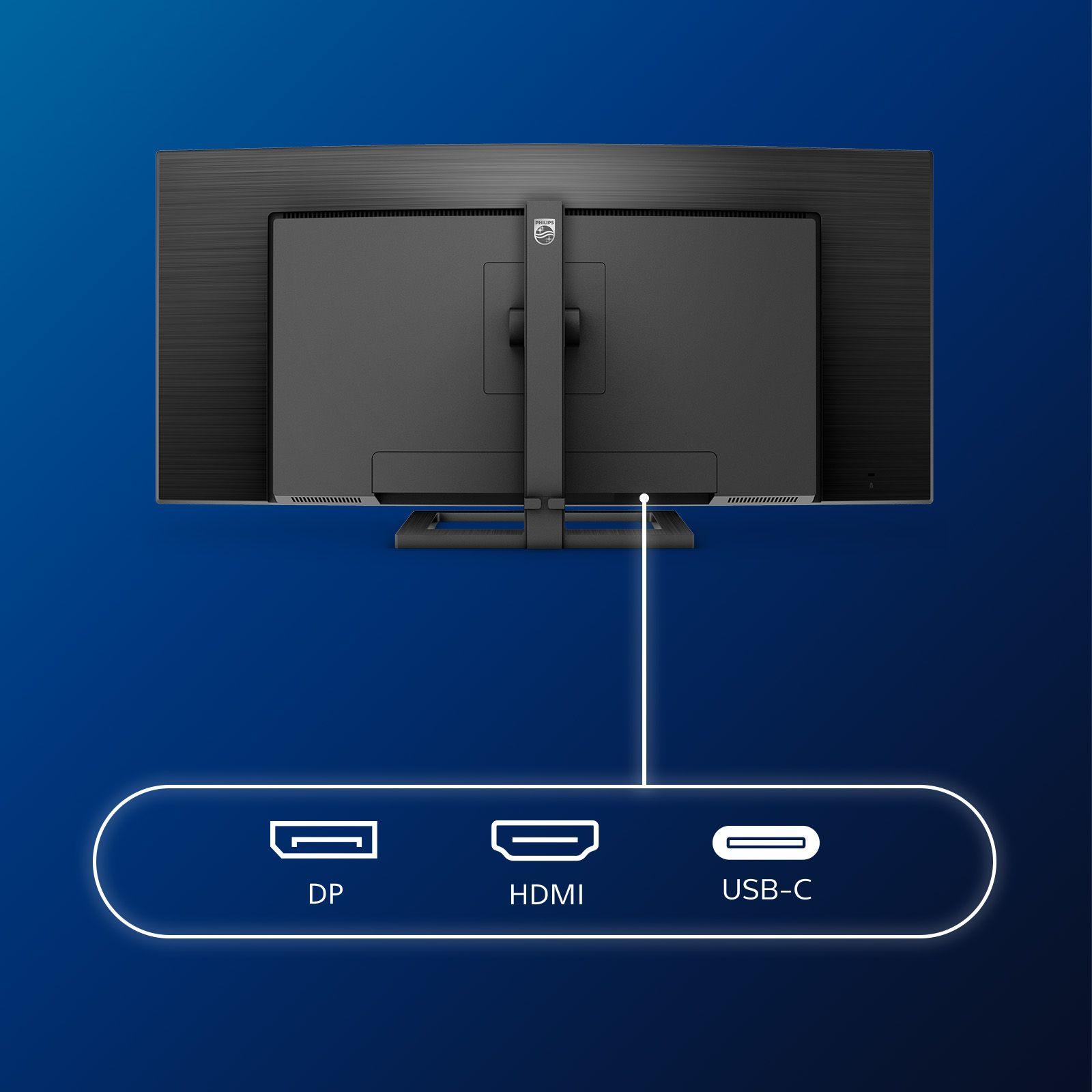 Monitor PHILIPS 346E2CUAE/00 (34" - VA - 100 Hz - Preto) — miniatura 6