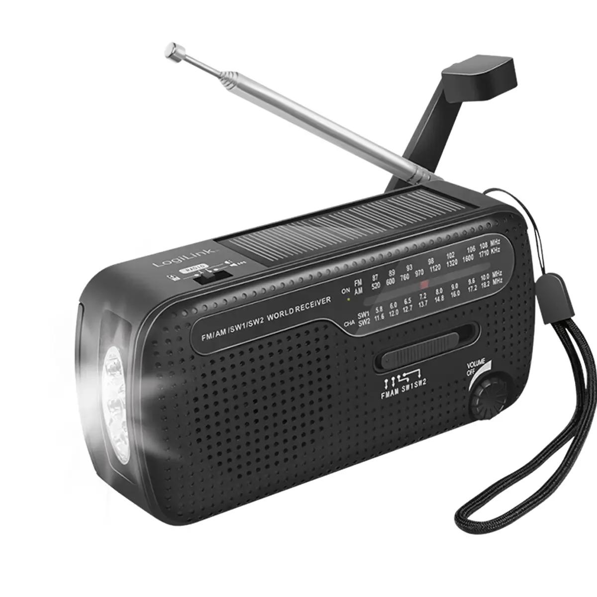 Rádio de Emergência LOGILINK SP0074 (Preto)