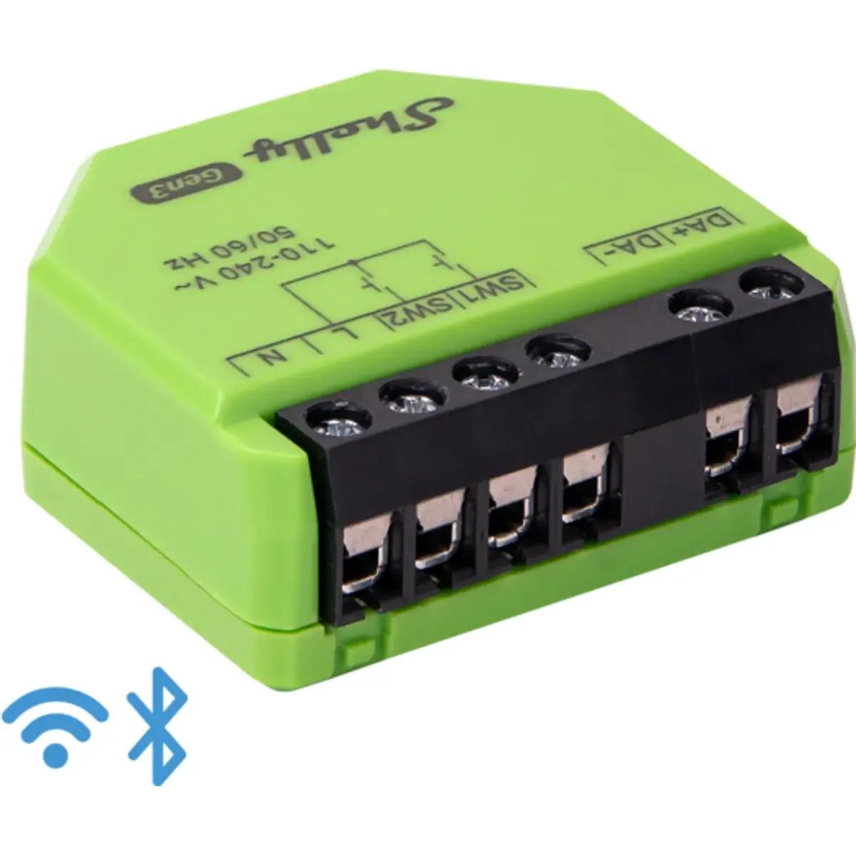 Módulo Controlador Inteligente SHELLY DALI Dimmer Gen3 (Plástico - Verde) — miniatura 3