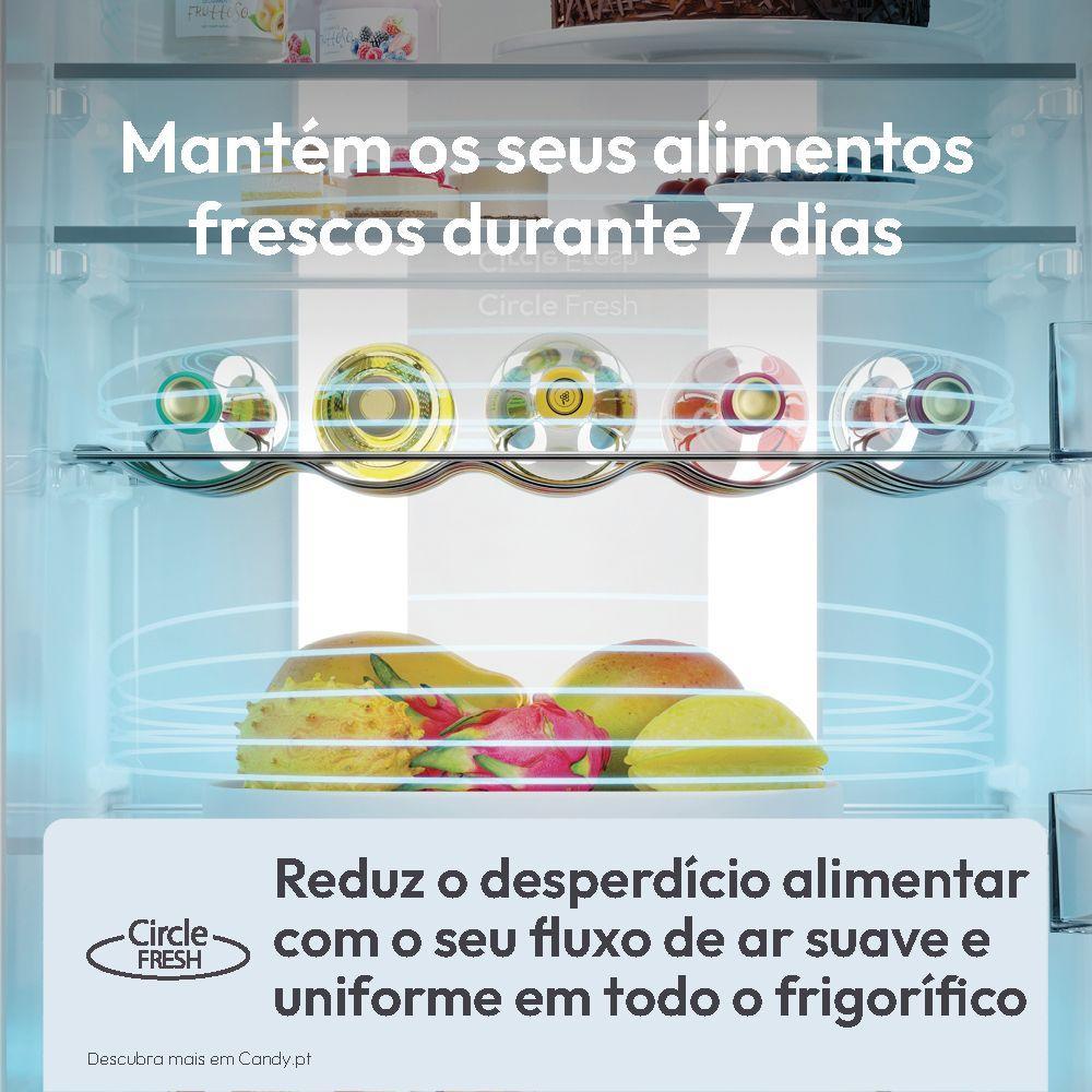 Frigorífico Combinado Independente CANDY CNCQ2T618EB (355 L - hOn - 185x59,5x66,7 cm - Preto) — miniatura 20