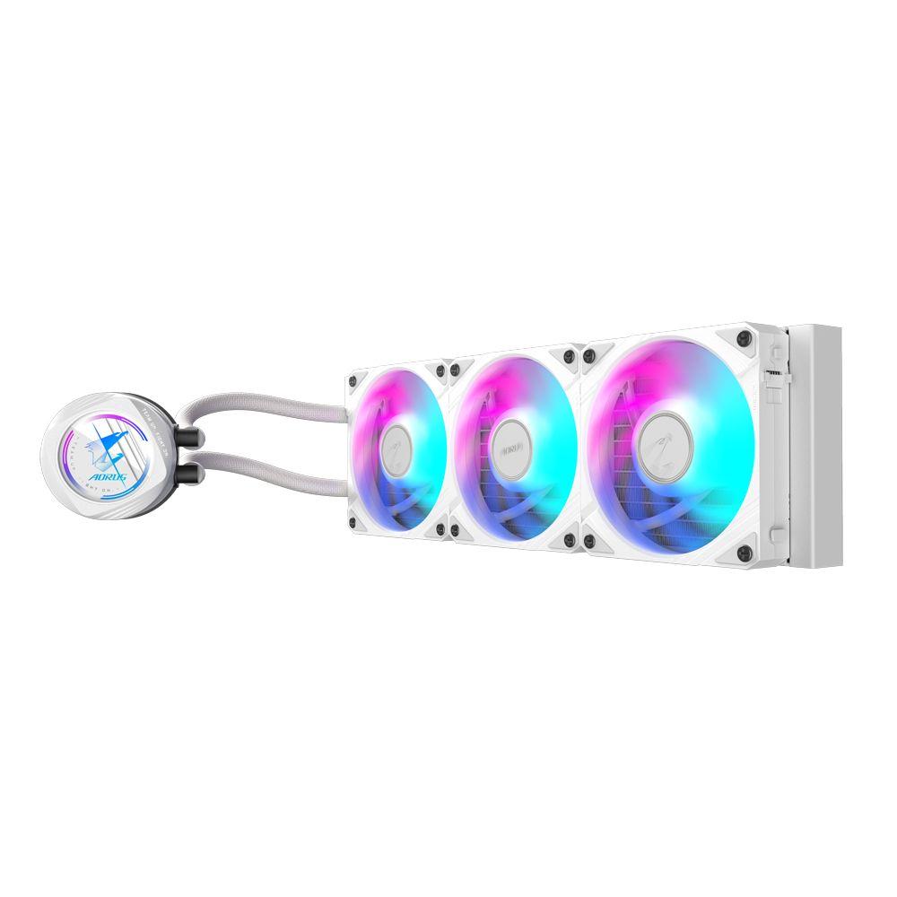 Sistema de Refrigeração Líquida Tudo-em-Um GIGABYTE AORUS WATERFORCE II 360 ICE (12 cm - 2300 RPM - Multi - Branco) — miniatura 3