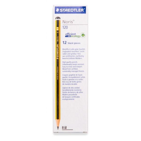 Lápis de Grafite STAEDTLER Noris 120-1 (Madeira com certificação PEFC - Amarelo/Preto), miniatura 3