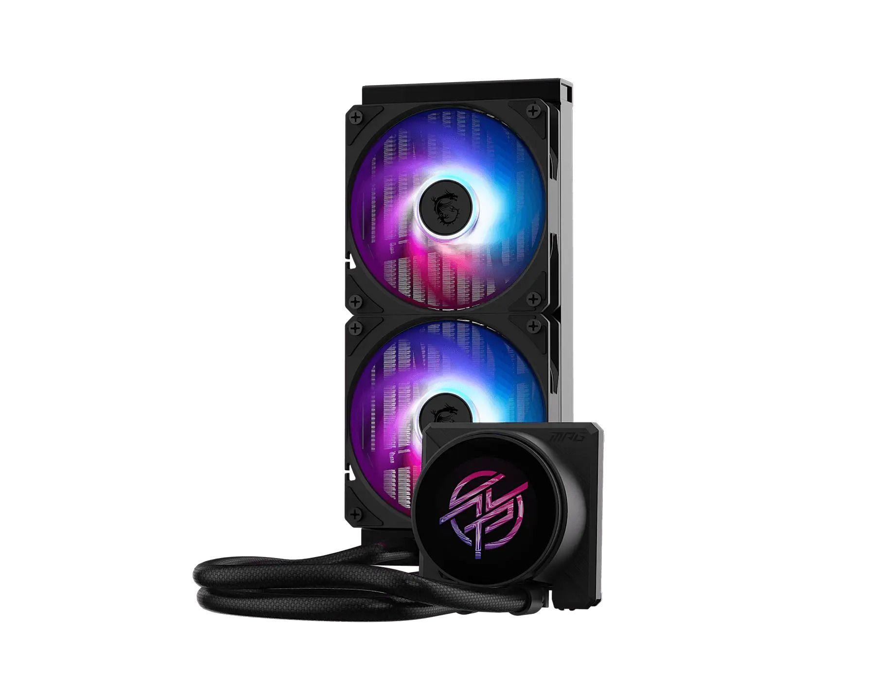 Sistema de Refrigeração Líquida MSI MPG CoreLiquid P22 240 (LGA 1700, LGA 1851, AM4, AM5 - 120 mm - 2000 RPM - Preto), miniatura 2