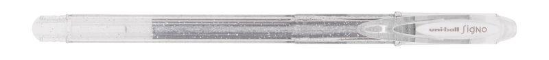 Caneta de Gel UNIBALL Signo Sparkling UM-120SP (Plástico - Prateado)