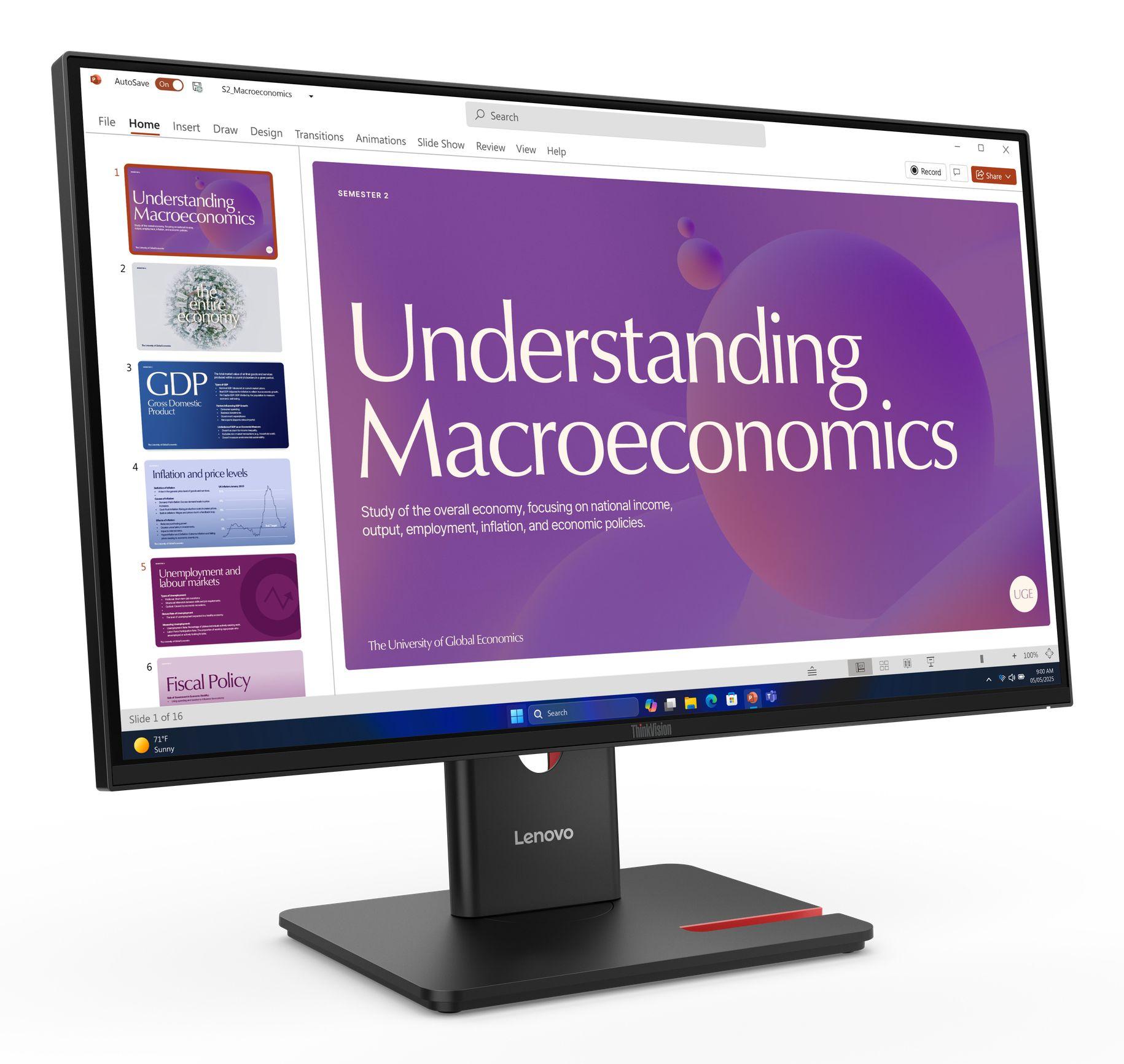 Monitor LENOVO ThinkVision T24D-40 (23,8" - IPS - 120 Hz - Preto), miniatura 5