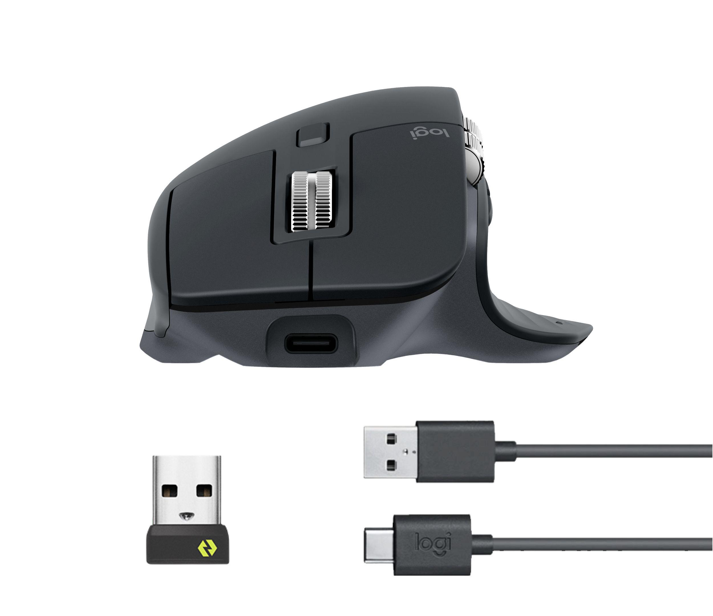 Rato LOGITECH MX Master 3S (Mão direita - 8000 DPI - Laser - Grafite)