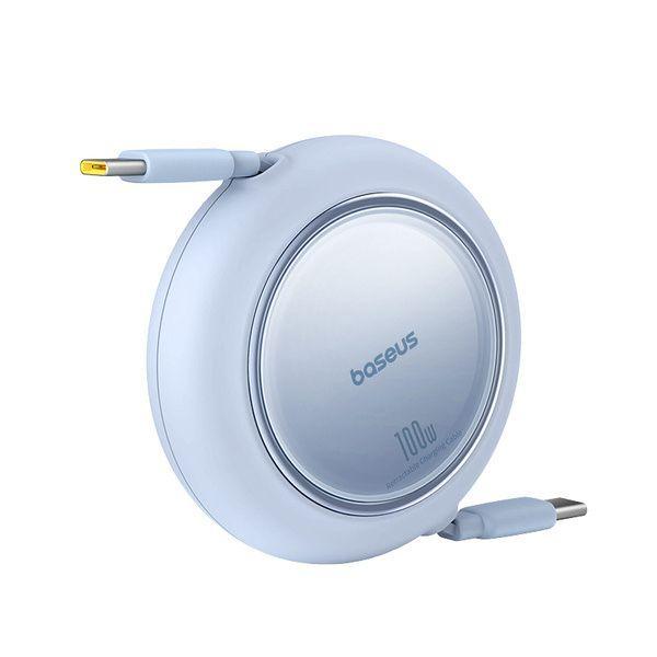 Cabo USB-C BASEUS Free2Pull Mini (1 m - USB-C - Azul) — miniatura 5