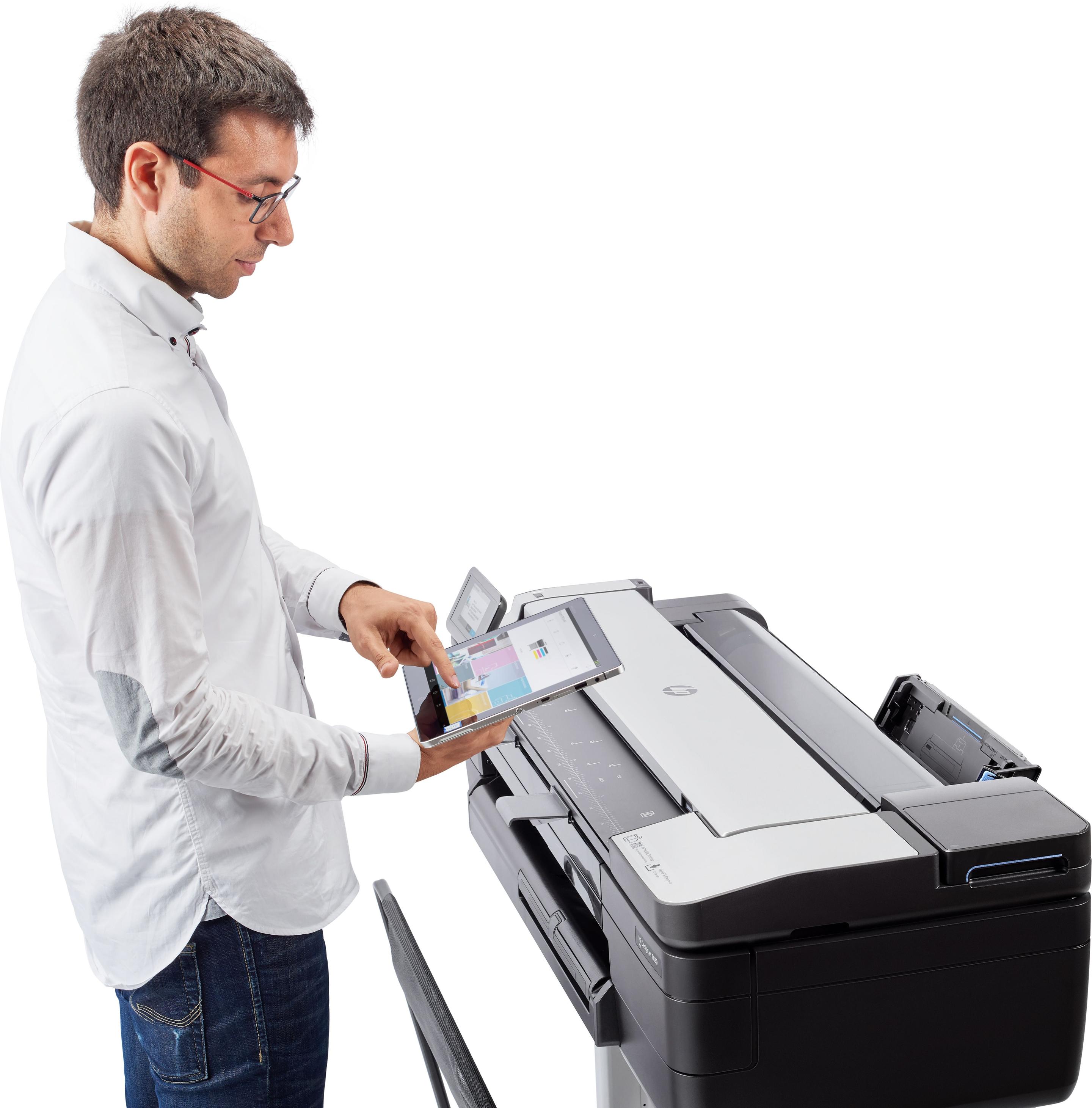 Plotter Multifunções HP DesignJet T830 24" (USB Tipo-A - Preto e Prateado), miniatura 8