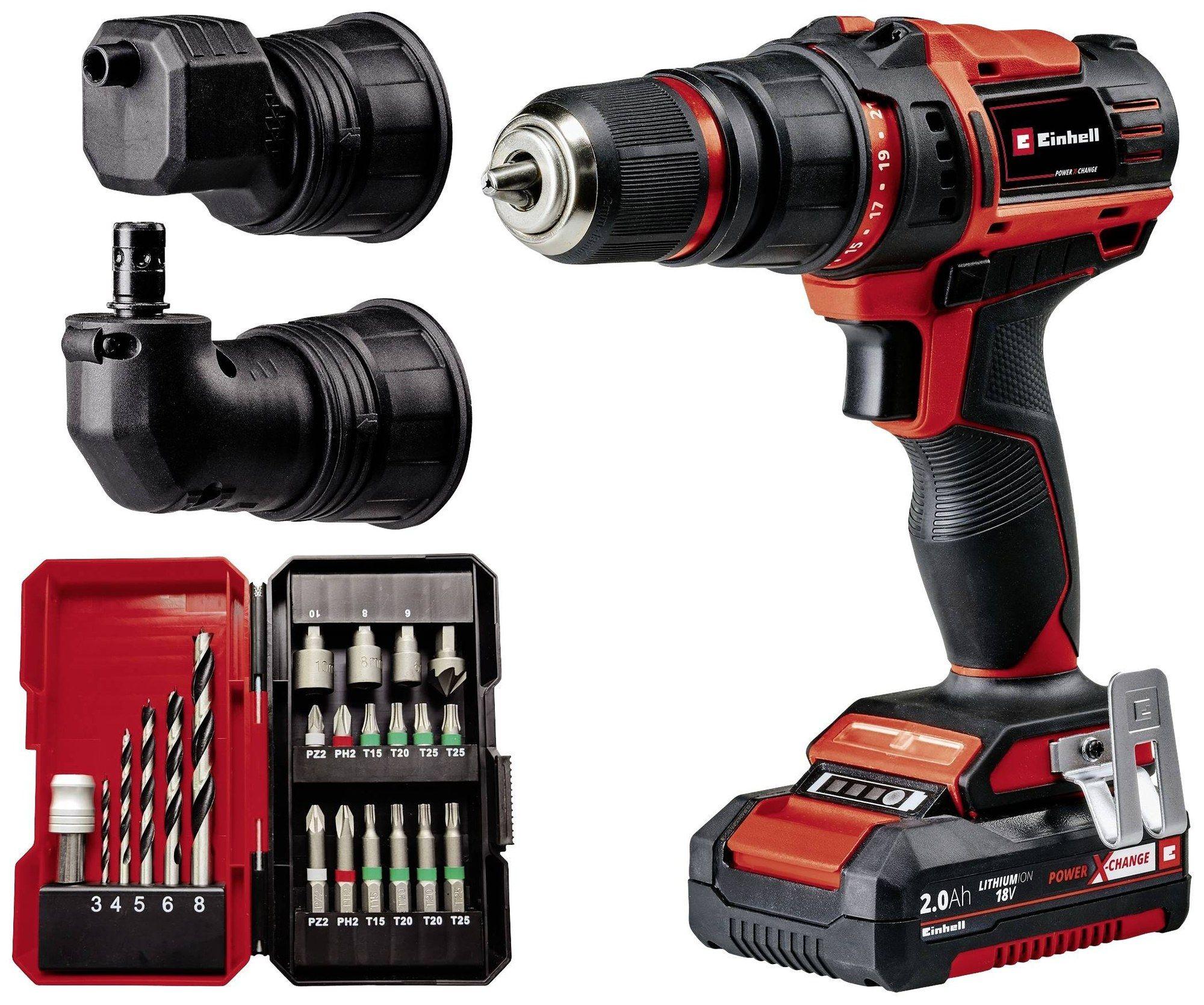 Berbequim a Bateria EINHELL TE-CD 18/45 3X-Li +22 (18 V - Iões de lítio - Vermelho/Preto)