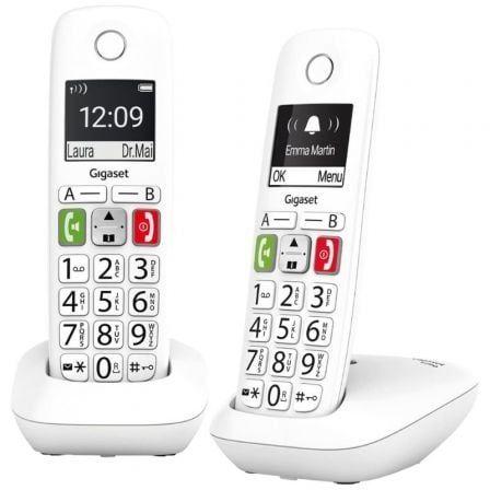 Telefone Sem Fios GIGASET E290 Duo (10 h - Branco) — miniatura 2