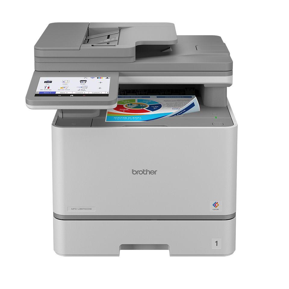 Impressora Multifunções Laser a Cores BROTHER MFC-L8970CDW (A4 - Impressão a cores - AC - Cinzento)