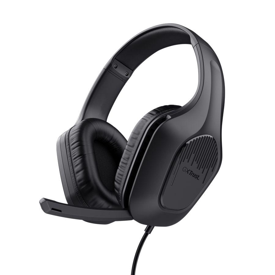 Headset Gaming TRUST GXT 417 Zirox (Binaural - Com fios - Circum-aural - Preto)