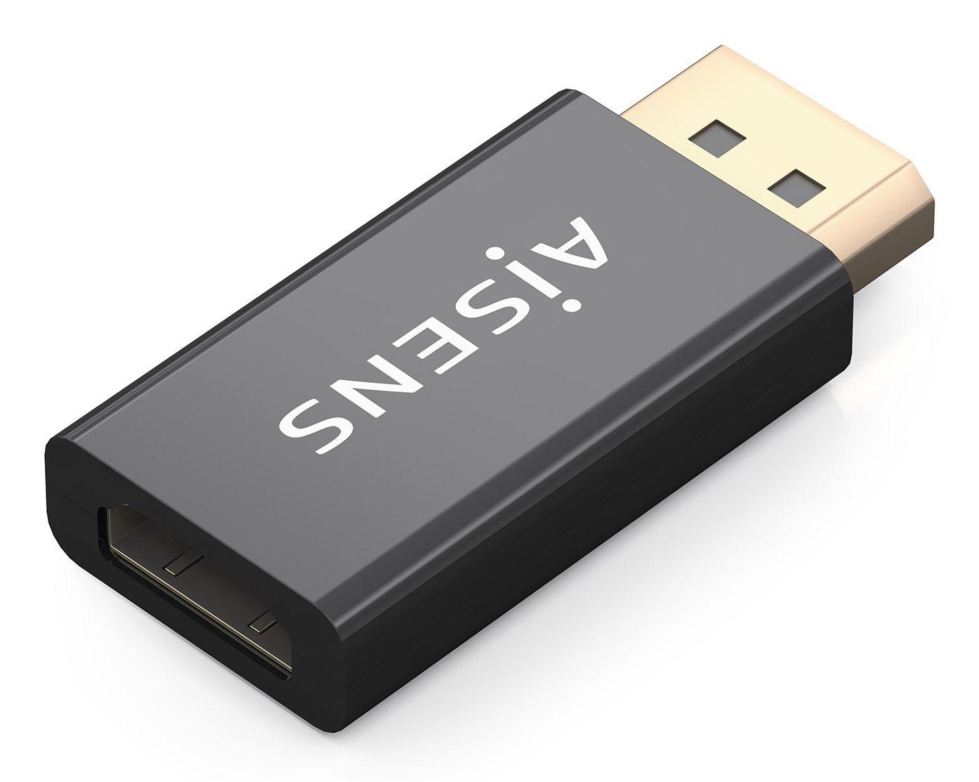 Adaptador DISPLAYPORT para HDMI AISENS A125-0908 (Preto) — imagem 1