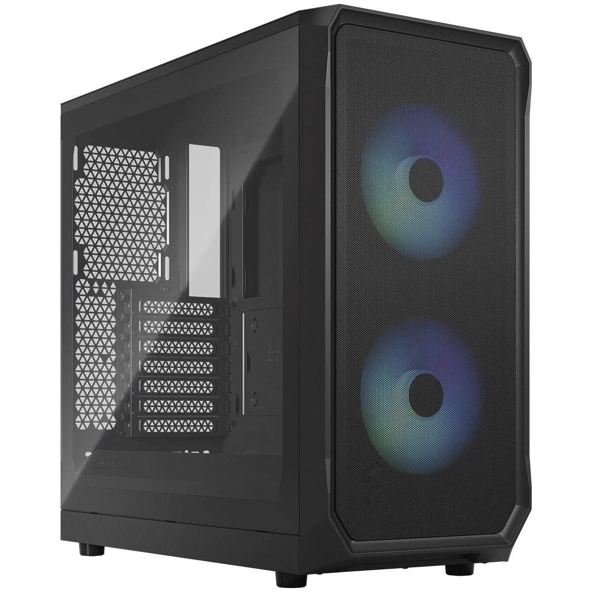 Caixa ATX FRACTAL DESIGN Focus 2 (ATX, Micro ATX, Mini-ITX - Mini-ITX, ATX, Micro ATX - Aço, vidro temperado - Preto) — miniatura 2