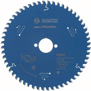 Lâmina de Serra Circular BOSCH Expert for Aluminium 2608644102 (190 mm - 56 dentes)