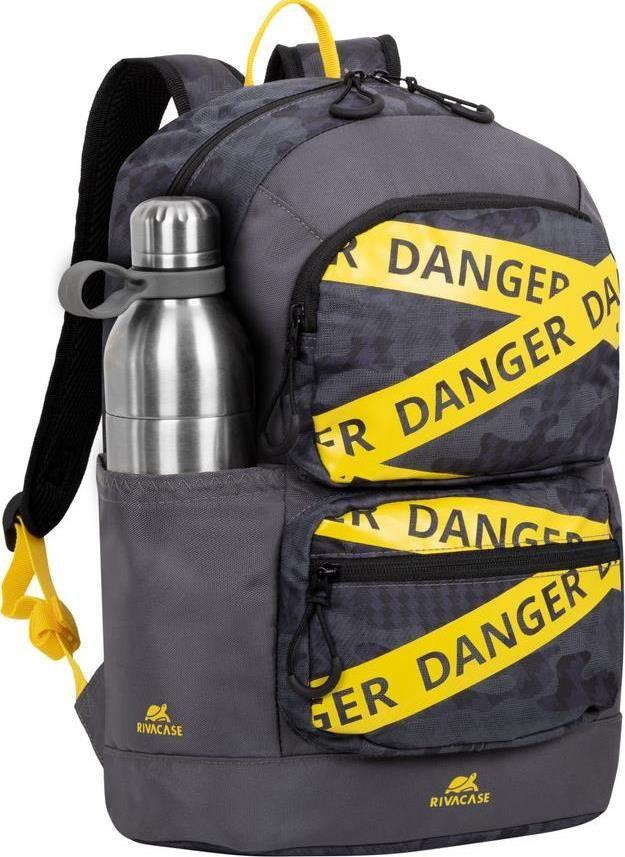 Mochila para Portátil RIVACASE Erebus 5421 (13,3" - 14 L - Poliéster - Camuflado Cinzento)