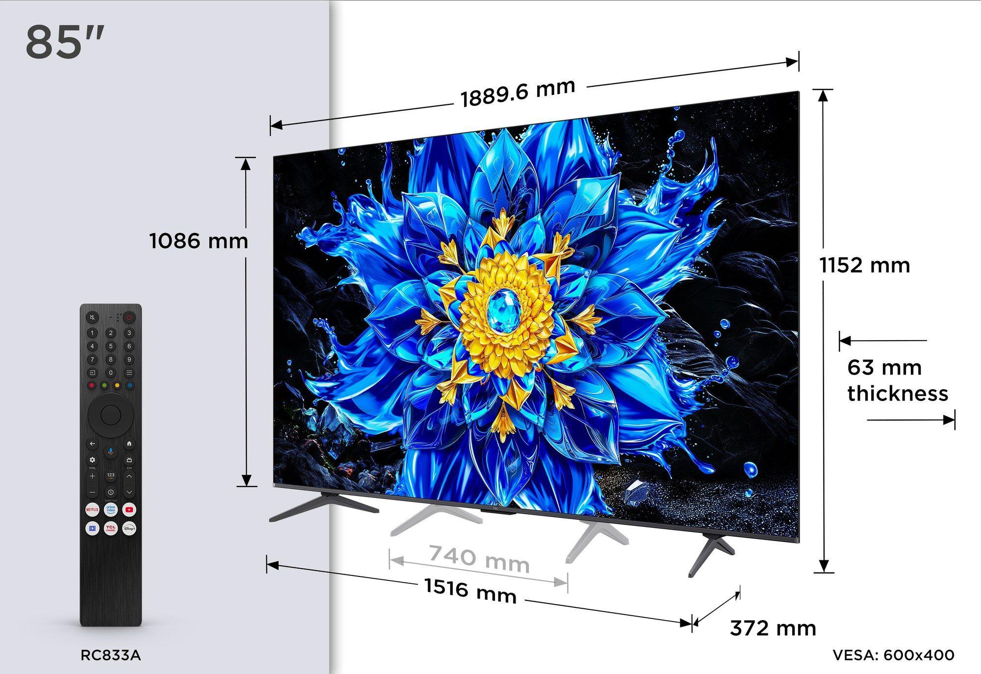 Televisão TCL TV 85P8L (85" - QD-Mini LED 4K UHD - 144 Hz - Preto), miniatura 10