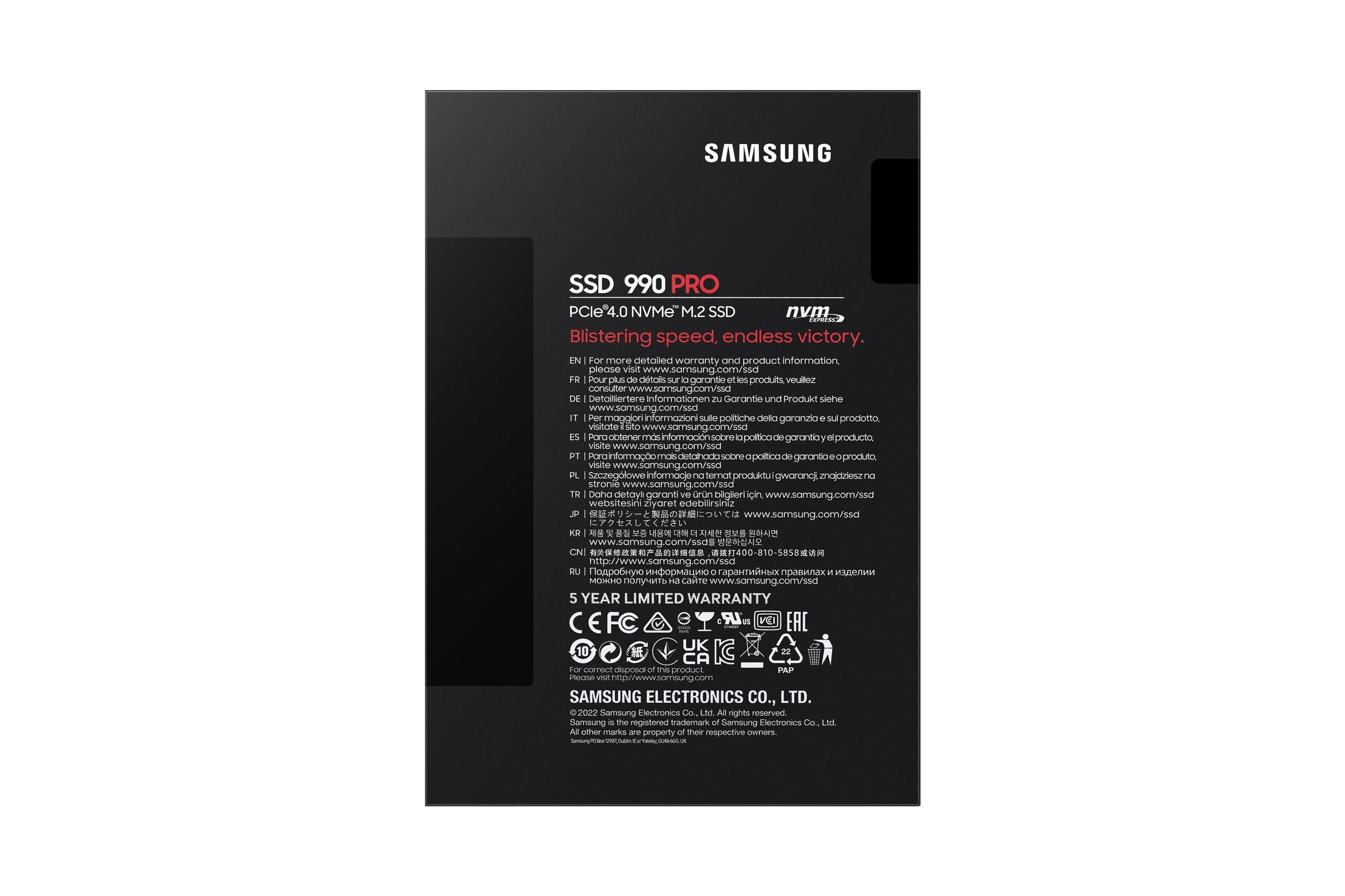 SSD SAMSUNG 990 PRO MZ-V9P2T0BW (2 TB - M.2 2280 - PCI Express 4.0 NVMe) — miniatura 6