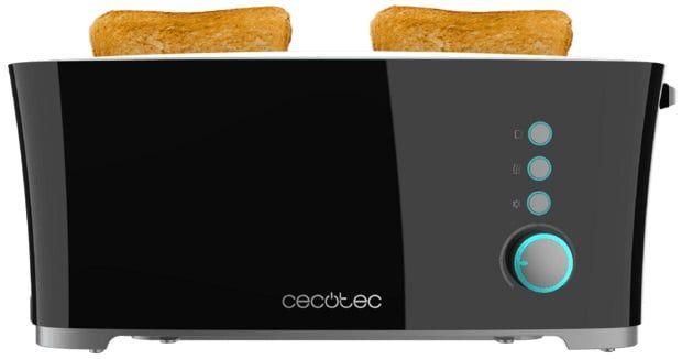 Torradeira CECOTEC Toast&Taste Extra Double (1350 W - 4 fatias - Aço inoxidável - Preto), miniatura 2