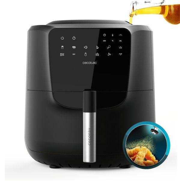 Fritadeira sem Óleo CECOTEC CecoFry Rain (1550 W - Toque - Altura 36 cm - Preto)