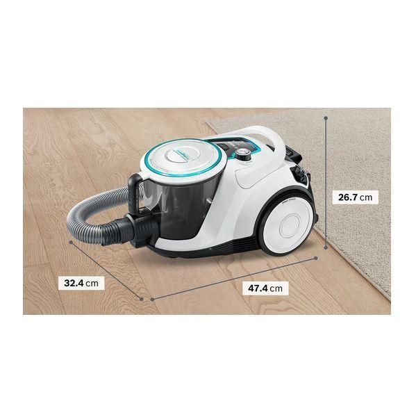 Aspirador sem Saco BOSCH BGC41XHYG (Altura 26,7 cm - 2,4 l - Chão, piso duro - Branco), miniatura 3
