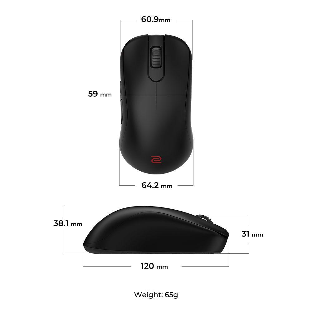 Rato BENQ ZOWIE S2-DW (Mão direita - 3200 DPI - Ótico - Preto), miniatura 6