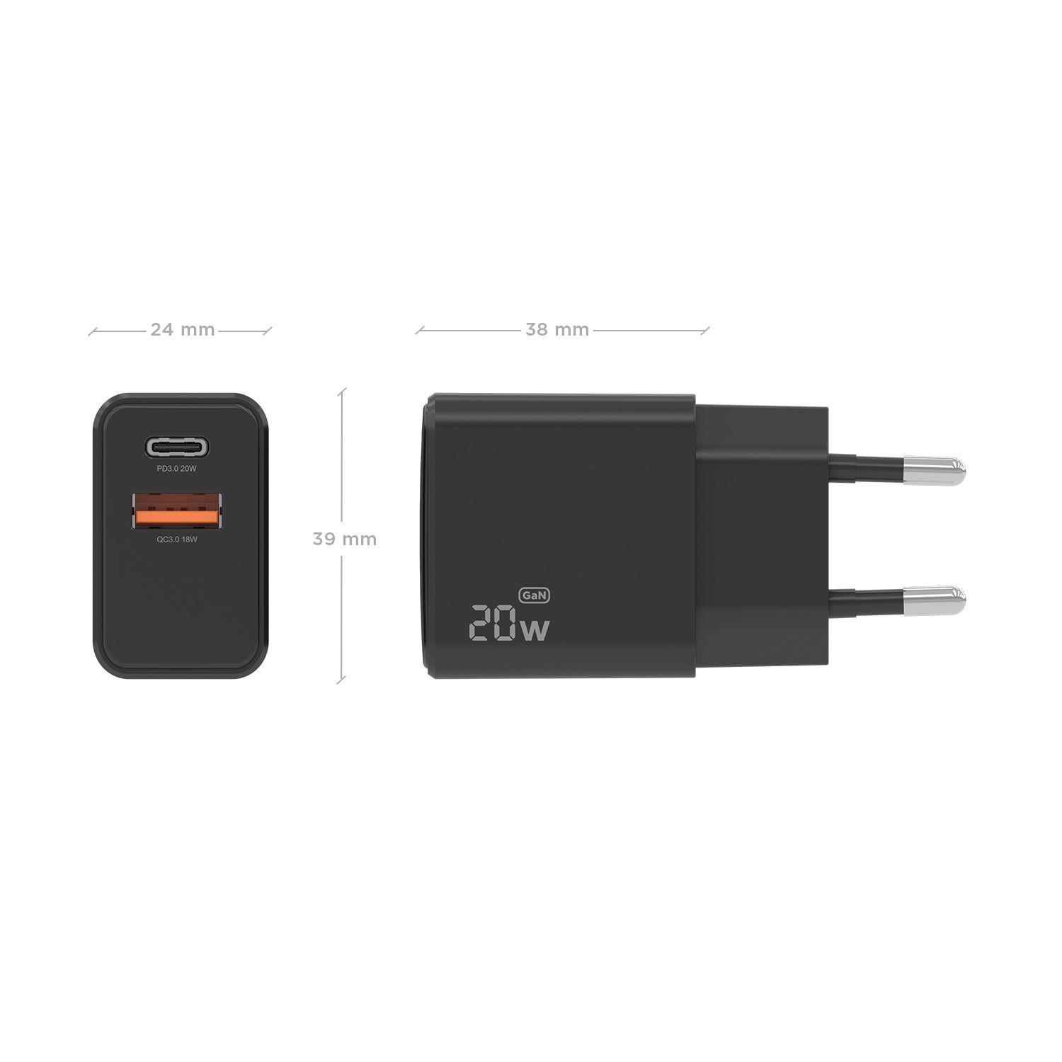Carregador de Parede AISENS A110-1026 (20 W - Preto), miniatura 4