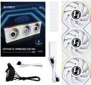 Pack de 3 Ventoinhas LIAN LI UNI FAN TL120 LCD Wireless (Poliéster termoplástico - Branco)