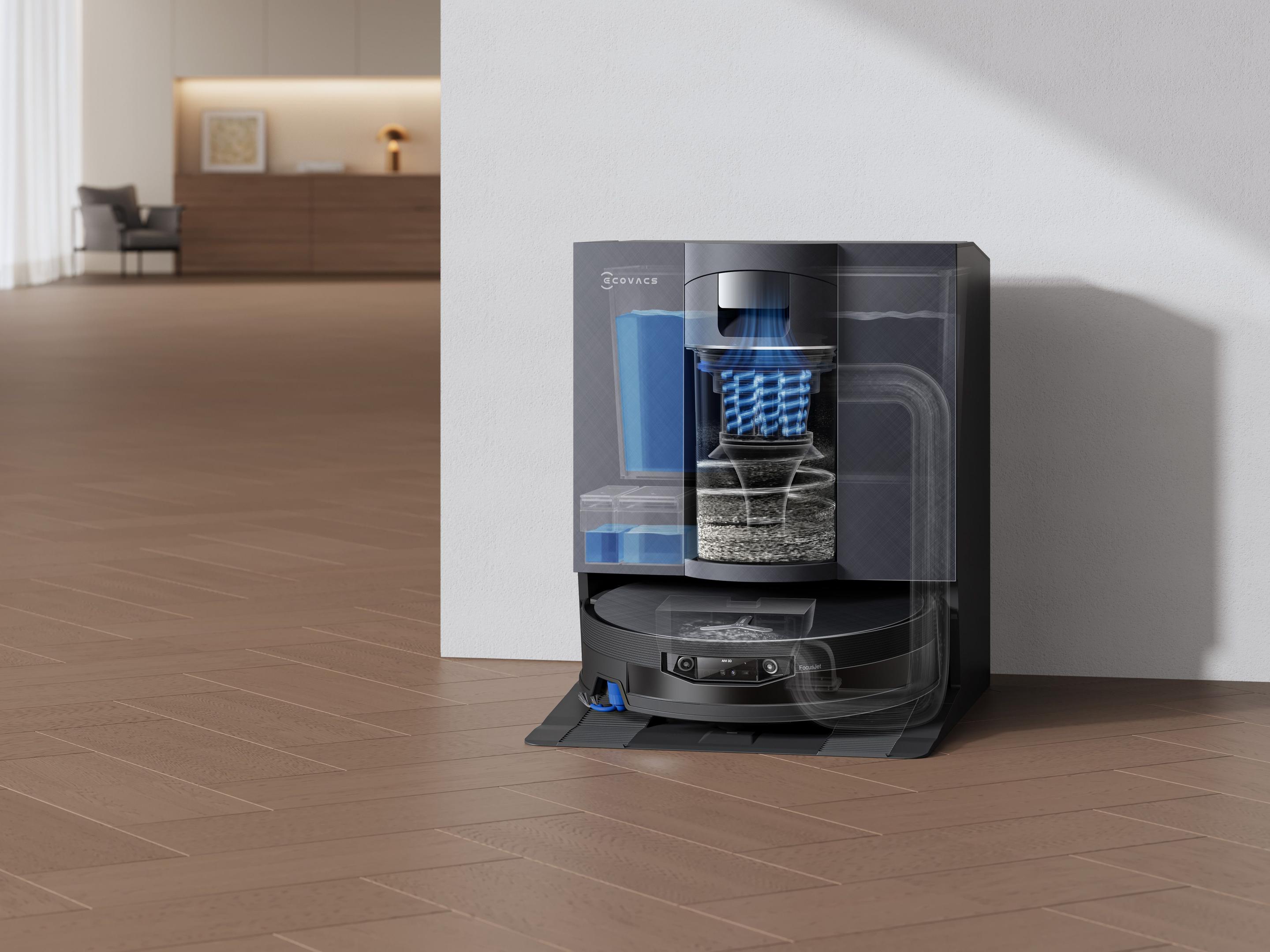 Robot Aspirador ECOVACS DEEBOT X12 OmniCyclone (22000 Pa - 0,25 l - Carregamento e purificação - Preto), miniatura 27
