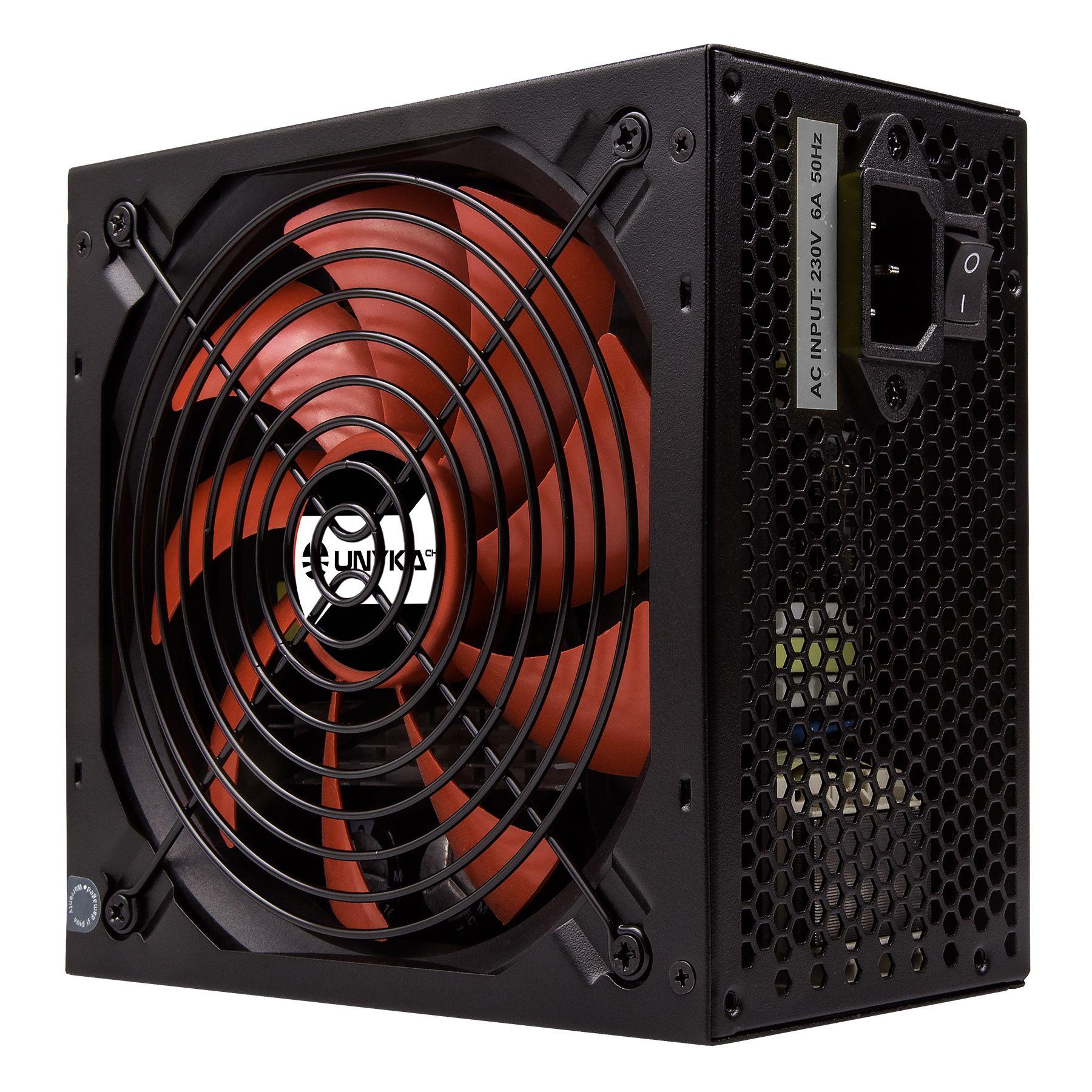 Fonte de Alimentação UNYKACH UK210551 (ATX - 550 W - AC - Preto e Vermelho), miniatura 3