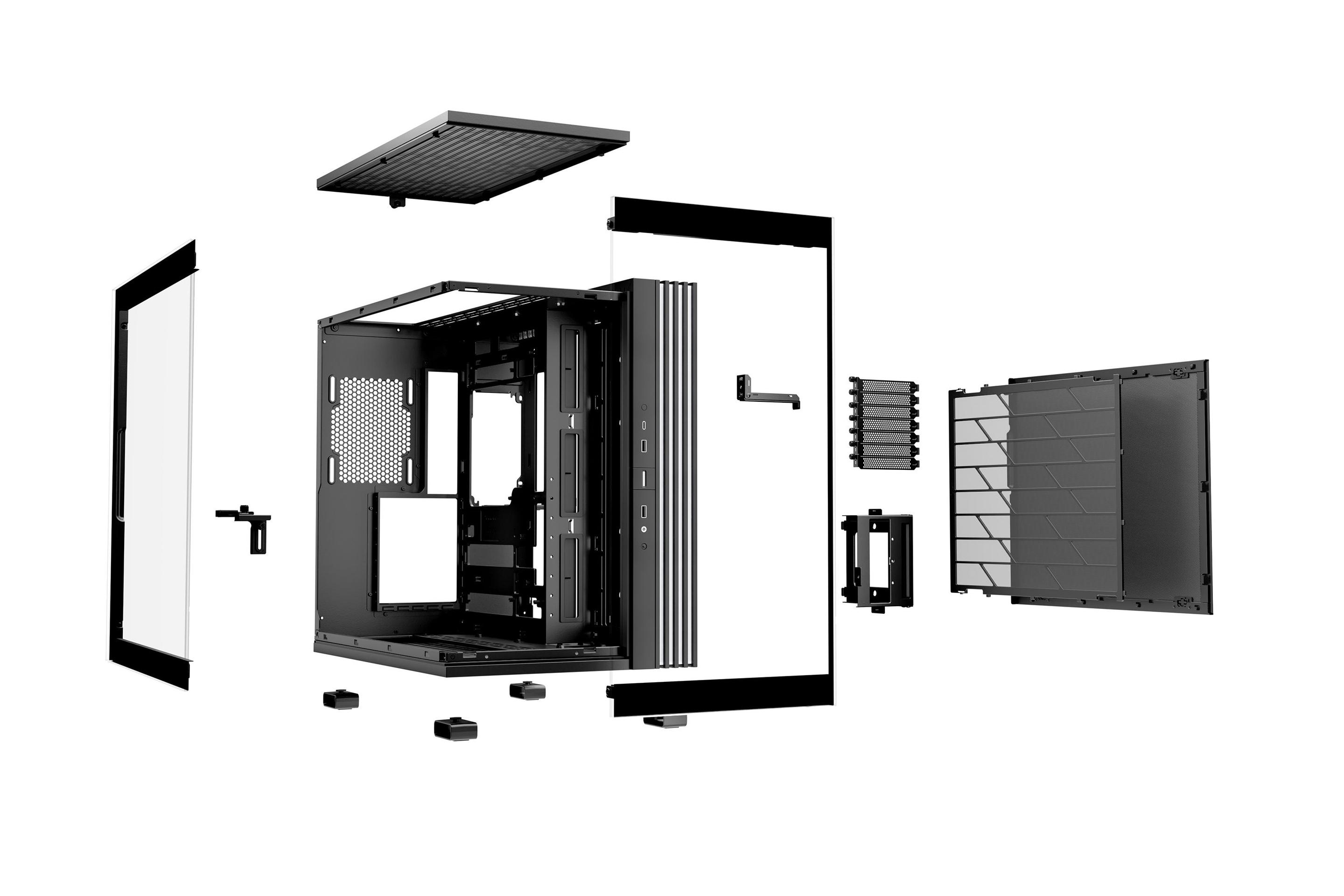 Caixa PC Gaming BE QUIET! Light Base 600 DX (ATX, micro ATX, Mini-ATX - ATX, PS2 - Mid Tower - Preto) — miniatura 4