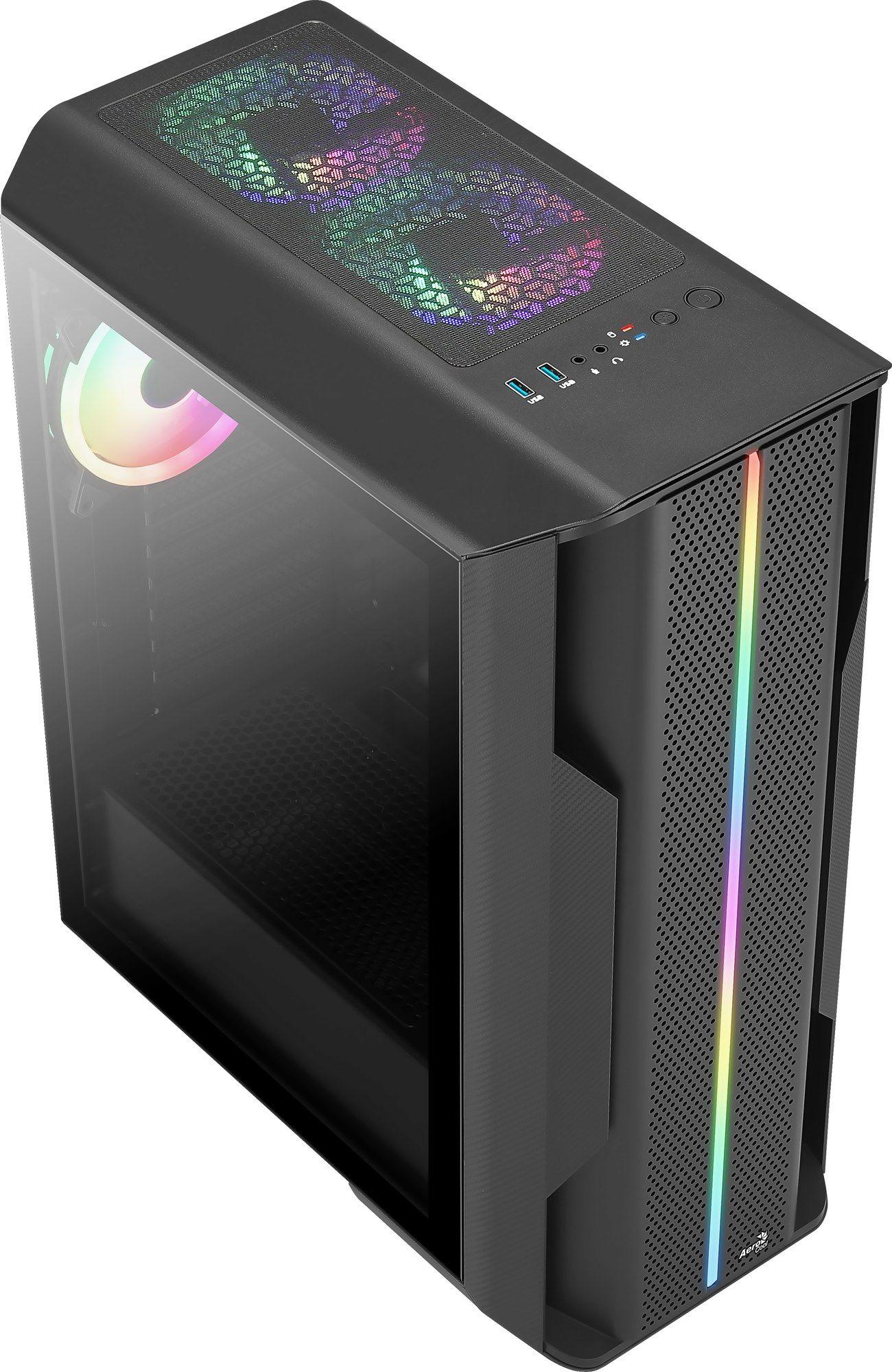 Caixa de Computador AEROCOOL Splinter Duo-G-BK-v1 (ATX, Micro ATX, Mini-ITX - Midi Tower - ABS, SPCC - Preto) — miniatura 4